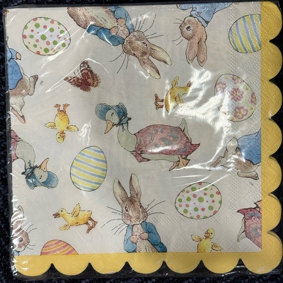 🌷 Peter Rabbit & Friends Easter Napkins - Celebrate with Beatrix Potter! - Picture 2 of 2